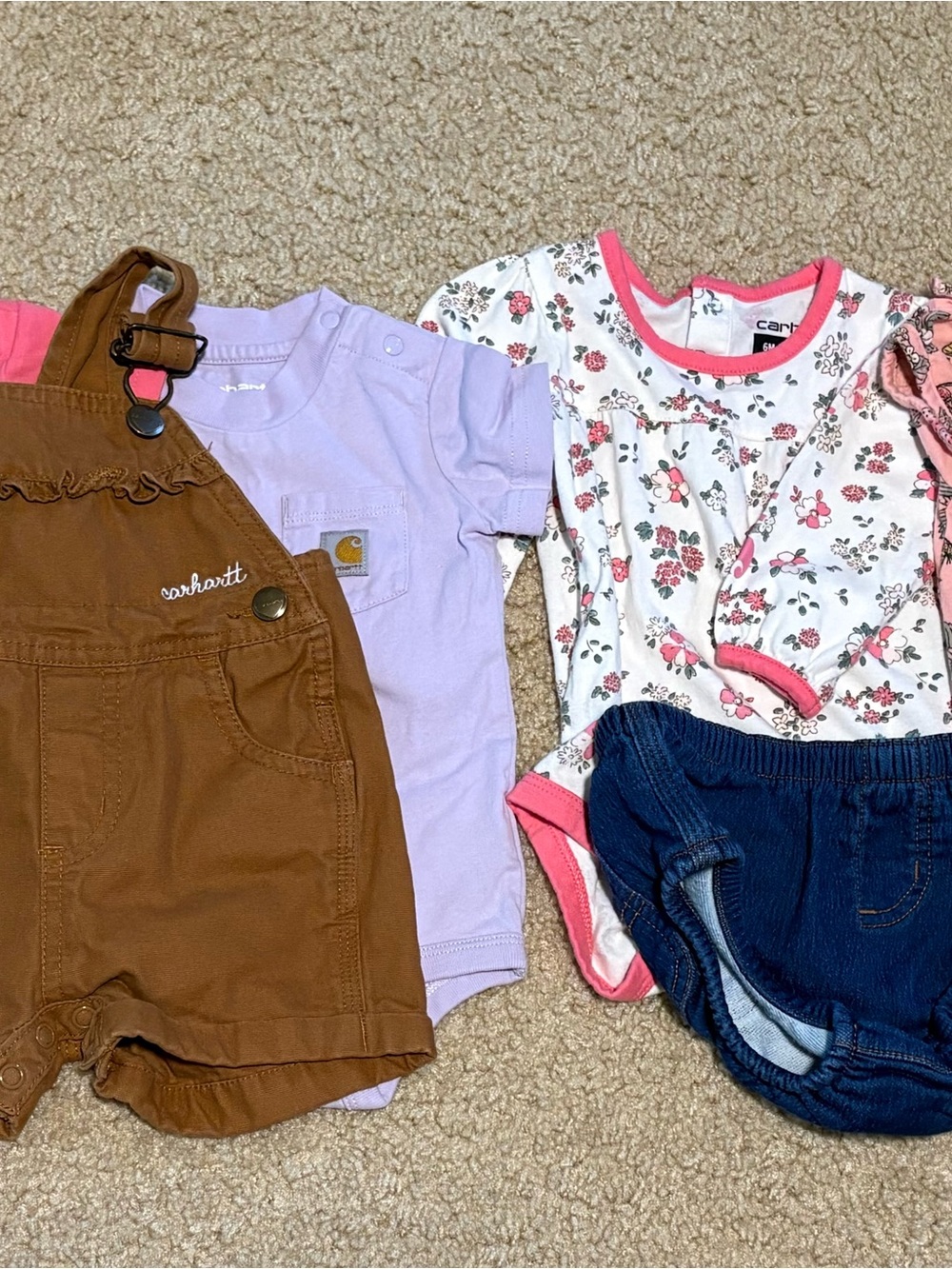 Carhartt Bodysuits,  Brown Overalls bundle